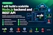 build a scalable nodejs backend and rest API