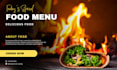 create professional restaurant and food menu design