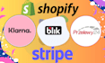 add klarna, p24, blik payment gateway in shopify store using stripe payment