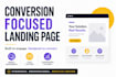 design a conversion focused landing page