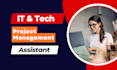 do IT, technical, project management, english virtual assistant
