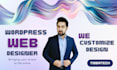 customize wordpress website or redesign