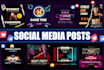 create instagram posts, stories, ads and banners