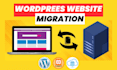 migrate wordpress website from localhost to live  server