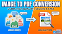convert image to pdf in high qulity