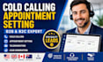 do cold calling, telemarketing and appointment setting