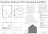create UK building regulation detailed construction drawing with notes