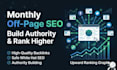 do monthly off page SEO service using high authority white hat dofollow backlink