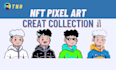 create you an custom pixel art nft collection
