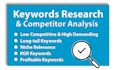 do proper SEO keyword research for website and competitor analysis