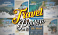 design a creative travel poster and flyer