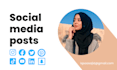 design attractive social media posts flyers for facebook instagram linked tiktok