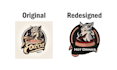 simplify, modify, vectorize and redesign your existing logo