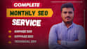 offer complete monthly SEO service package for easy ranking
