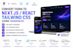 convert figma to nextjs react tailwind css using shadcn