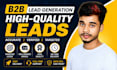 do b2b lead generation, email list building, and web scraping