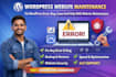 fix wordpress errors bugs and maintenance