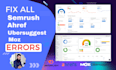 fix all errors, warnings of semrush, ahref, ubersuggest issues and technical SEO