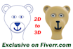 design 3d cartoon character in blender