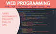 do any task of PHP, HTML, CSS, mysql, javascript, and jquery