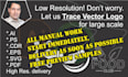 do manual vector tracing logo immediately
