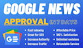 google news approval in 7 days for your website and domain at cheap price