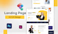 create awesome web landing page design or UI UX design figma