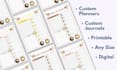 design custom planner, journal, monthly daily planner etc