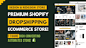 create a premium shopify dropshipping store and shopify store design