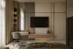 design luxury bedroom interior with photorealistic 3d rendering