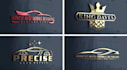 create luxury 2d,3d auto detailing and car logo