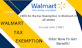 do the walmart and amazon tax exemption in USA any states