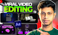 professionally edit your youtube video, video editing