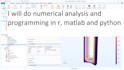 numerical analysis and programming in r, matlab and python