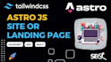 create a responsive astro js website with tailwind CSS and SEO optimization