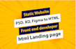 convert psd, xd, figma to html, static website, frontend developer