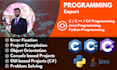 solve your c, cpp, c sharp, java and python projects and problems