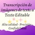 text image transcription to editable text