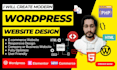 create modern wordpress website