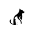 create a negative space animal logo design