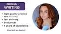 write original blog post or article for your website