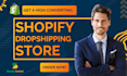 build, design, redesign shopify store or shopify ecommerce website development