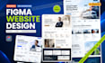 do website ui ux design, mobile app ui ux, and dashboard design in figma