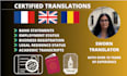 translate your documents for british citizenship or visa