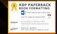 format your amazon KDP paperback book