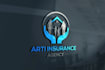 create modern financial  accounting insurance logo