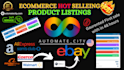provide amazon, walmart and ebay listings