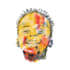 hand drawn digital self portrait with brush pencil abstract