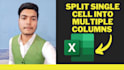 split data from single excel cell into multiple columns