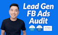audit your lead gen facebook ads campaigns on a zoom call